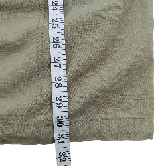 Trouve Hooded Utility Jacket Womens Small Green Oversized Full Zip Cotton - Picture 11 of 13